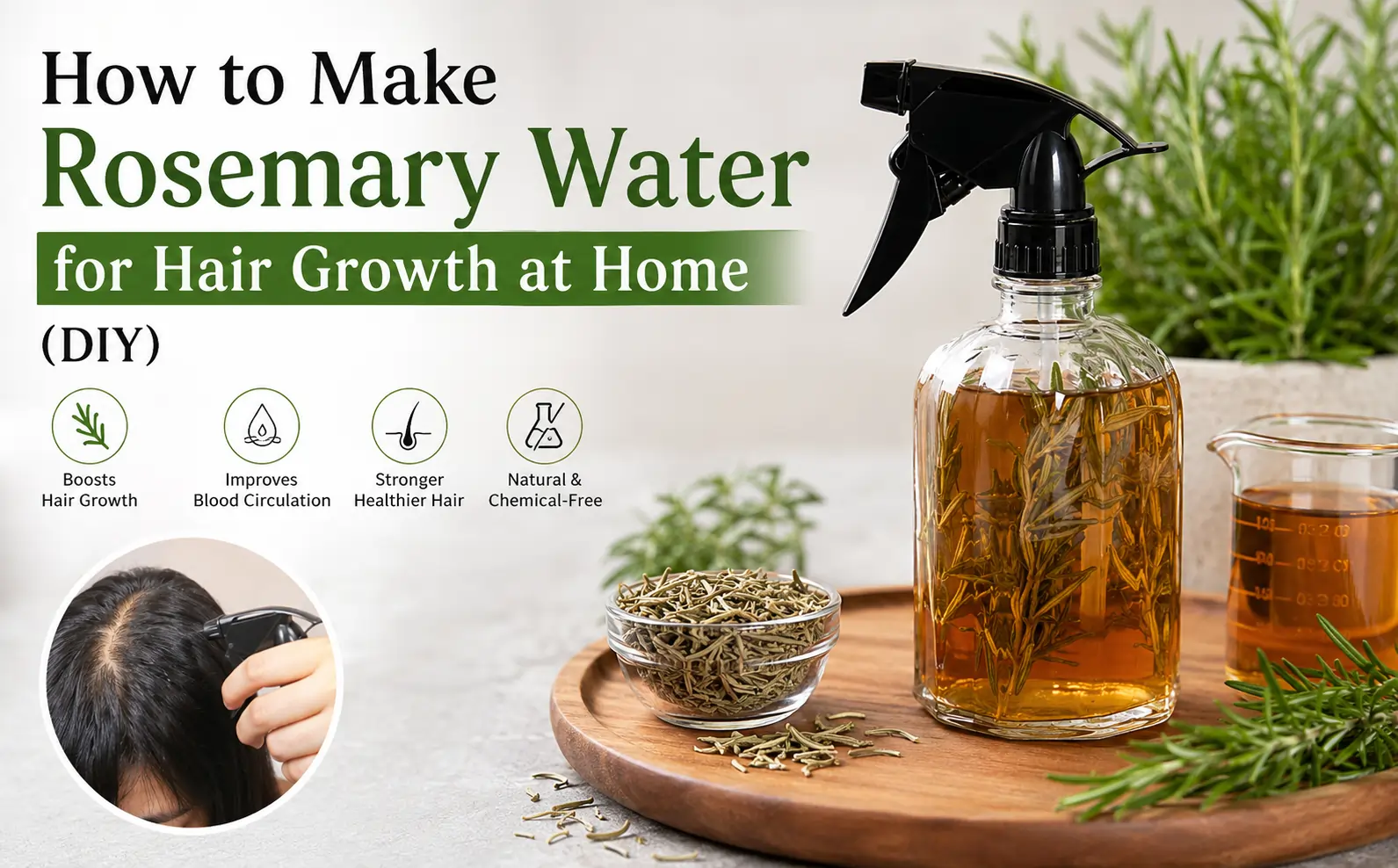 How to Make Rosemary Water for Hair Growth at Home