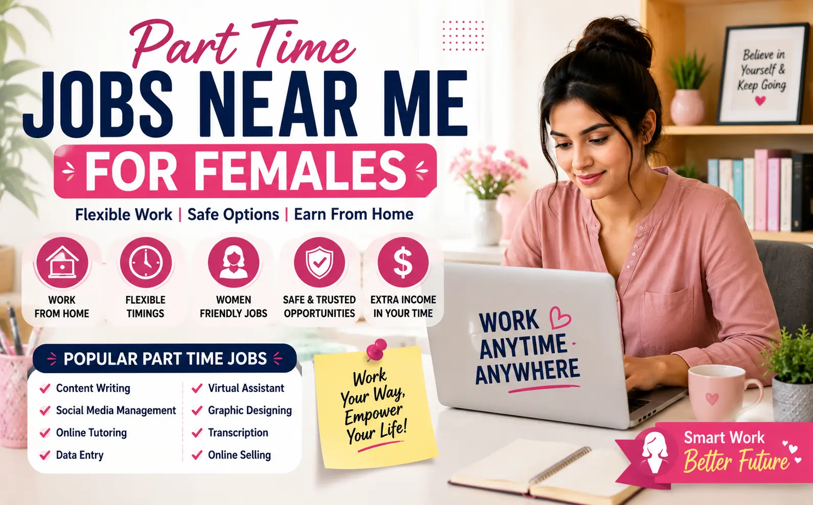 Part Time Jobs Near Me for Females | Work from HomePK