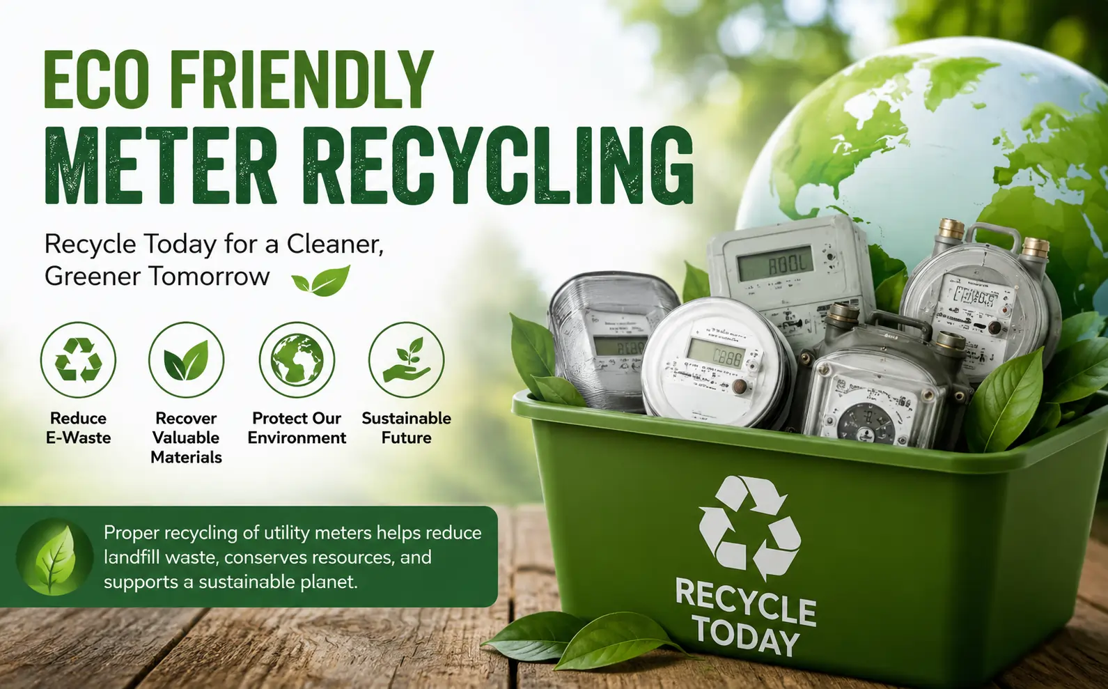 eco friendly meter recycling​