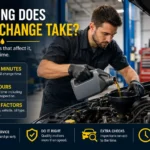 how long does an oil change take​