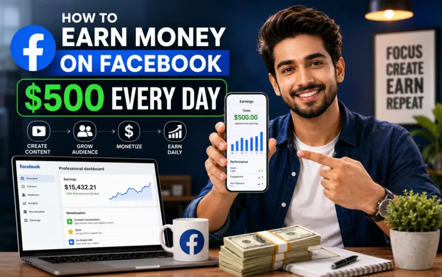 how to earn money on facebook $500 every day