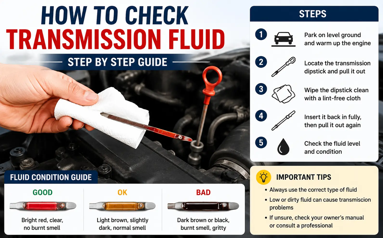 How to Check Transmission Fluid Without Guesswork