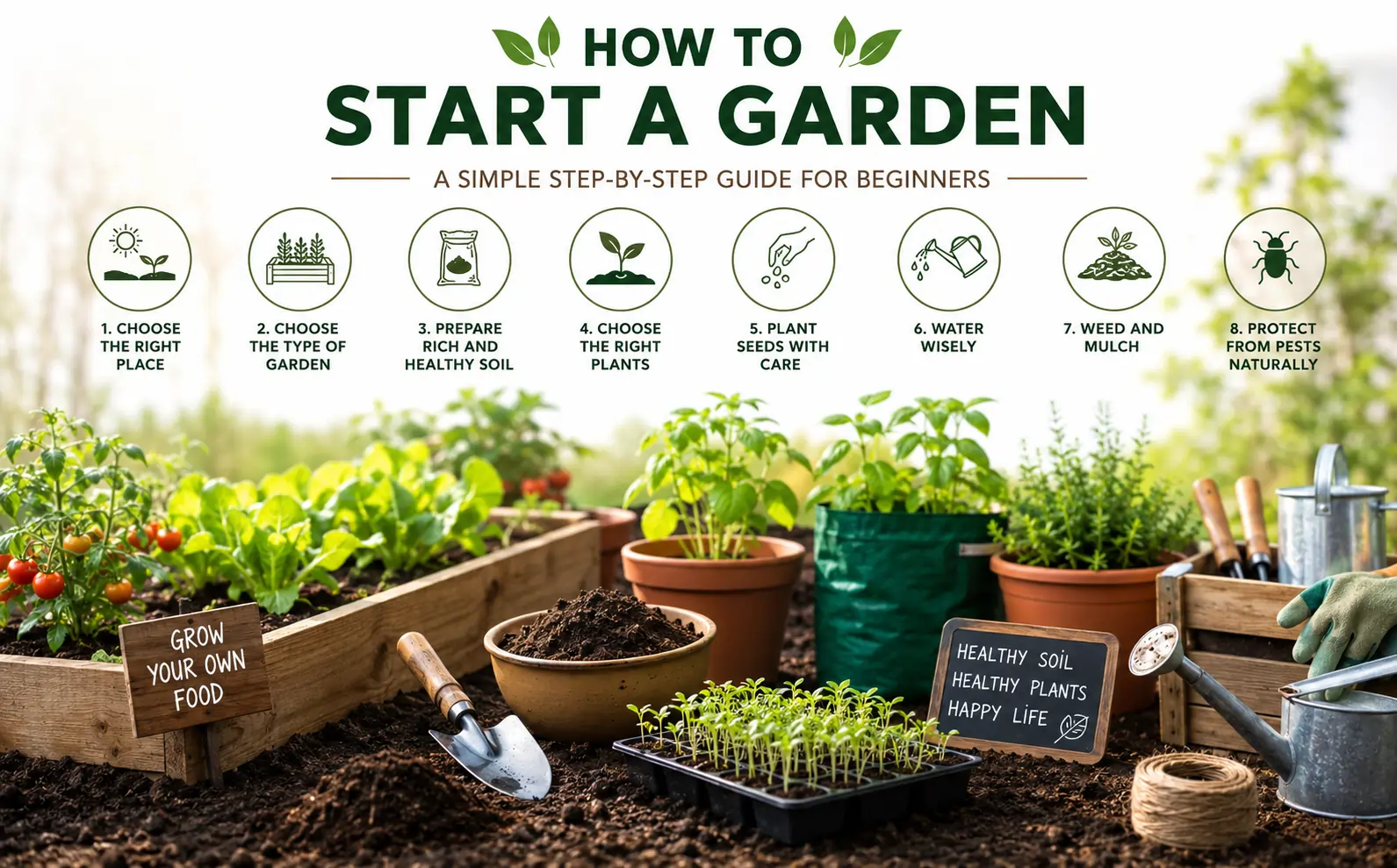 how to start a garden