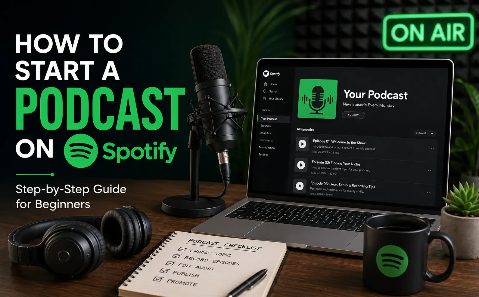 how to start a podcast on spotify