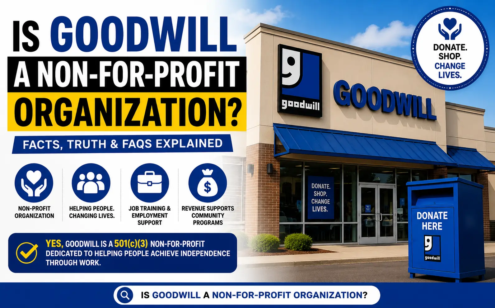 Is Goodwill a Non-For-Profit Organization? Facts Explained