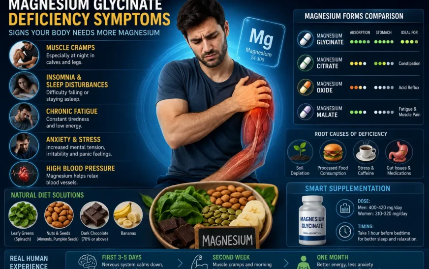 magnesium glycinate deficiency symptoms