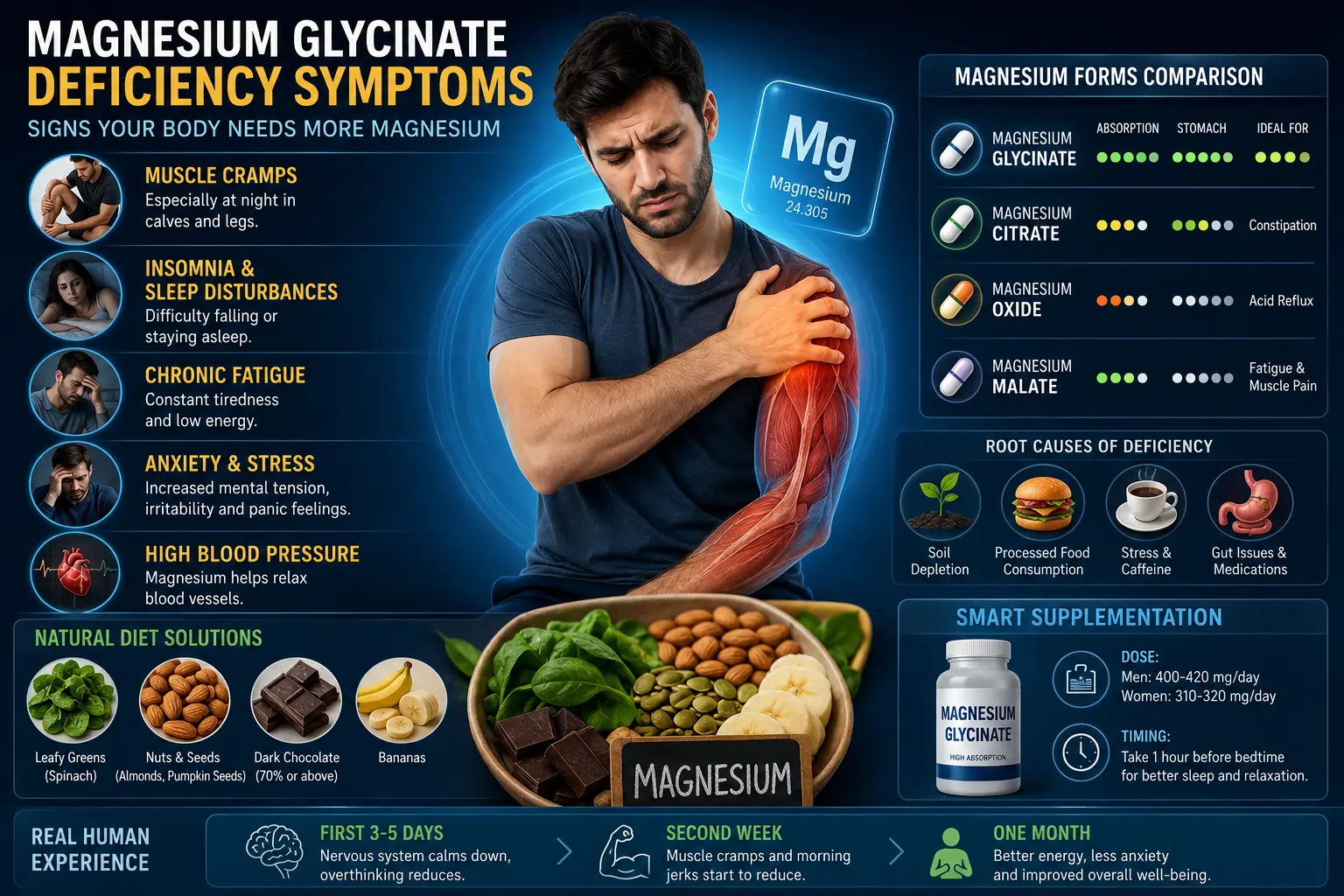 magnesium glycinate deficiency symptoms