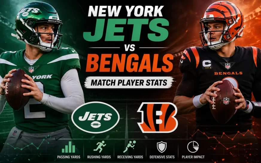 New York Jets vs Bengals Match Player Stats